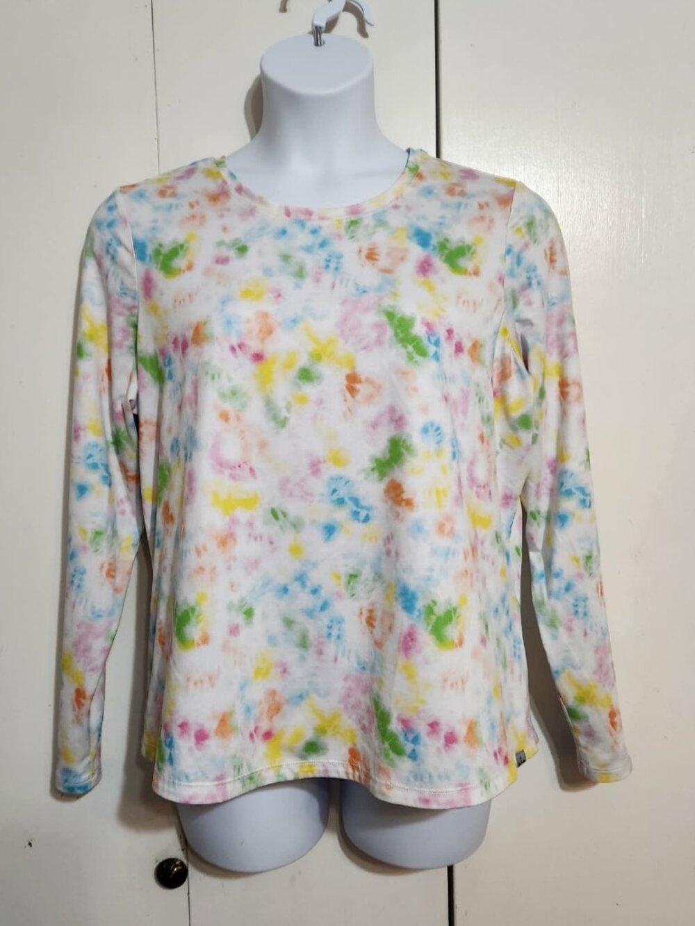 Zavate Ava Therese Brights Tee Tie Dye Underscrub 2XL Stretch Long Sleeve 1155